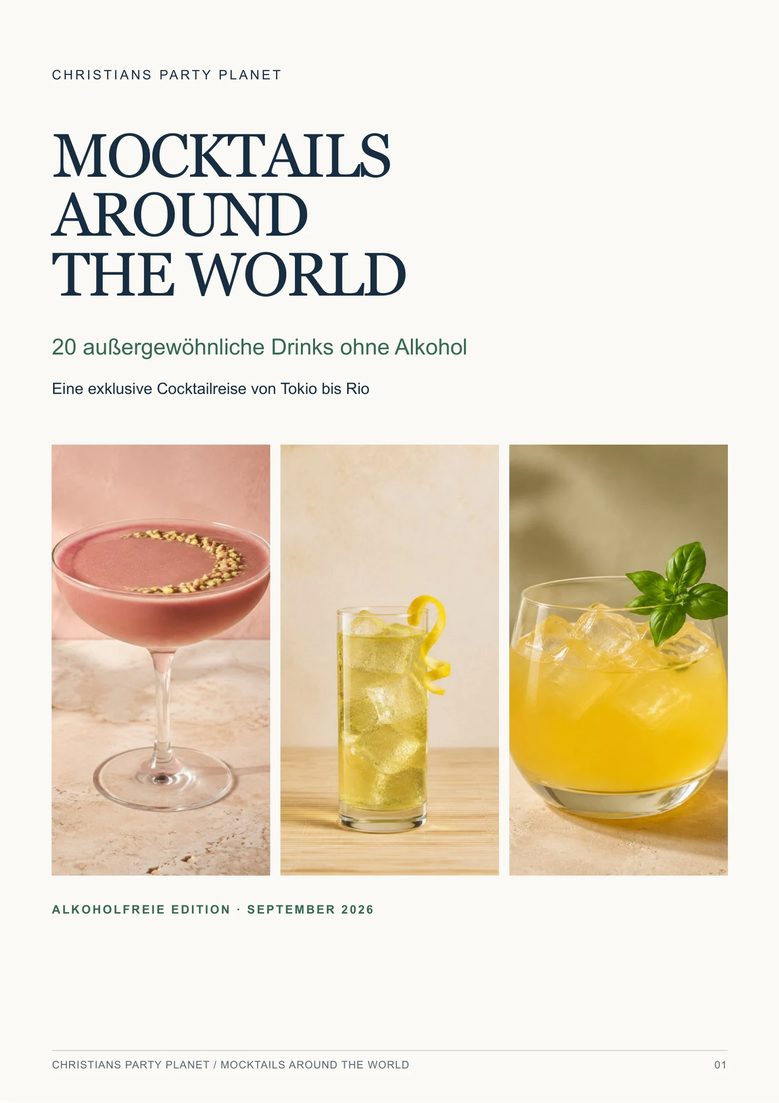Mocktails Around the World: Cover – Originalseite 1