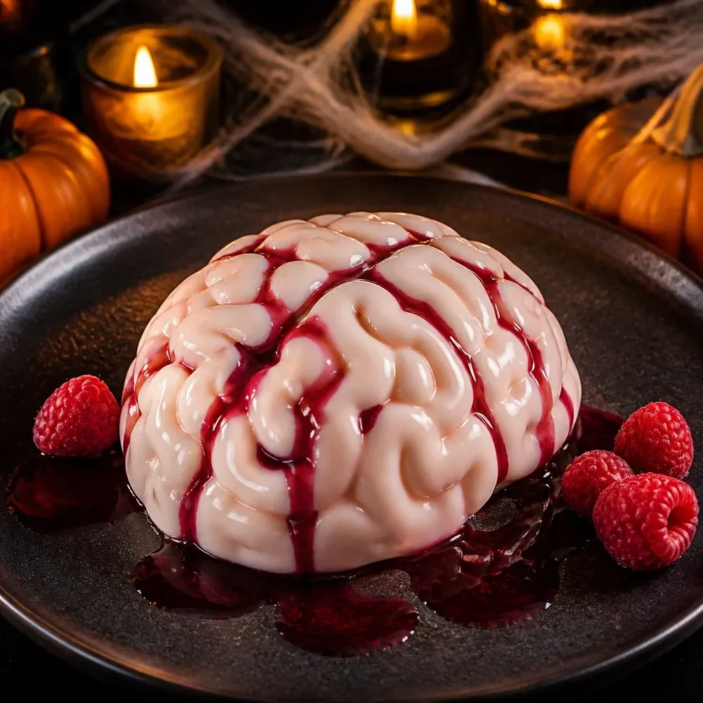 Halloween-Rezept: Gehirn-Panna-cotta