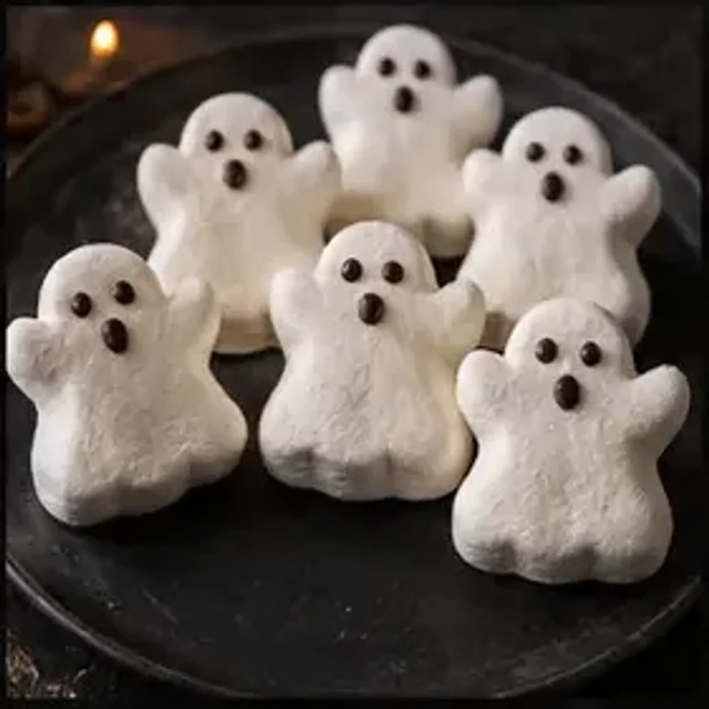 Halloween-Rezept: Geister-Baiser