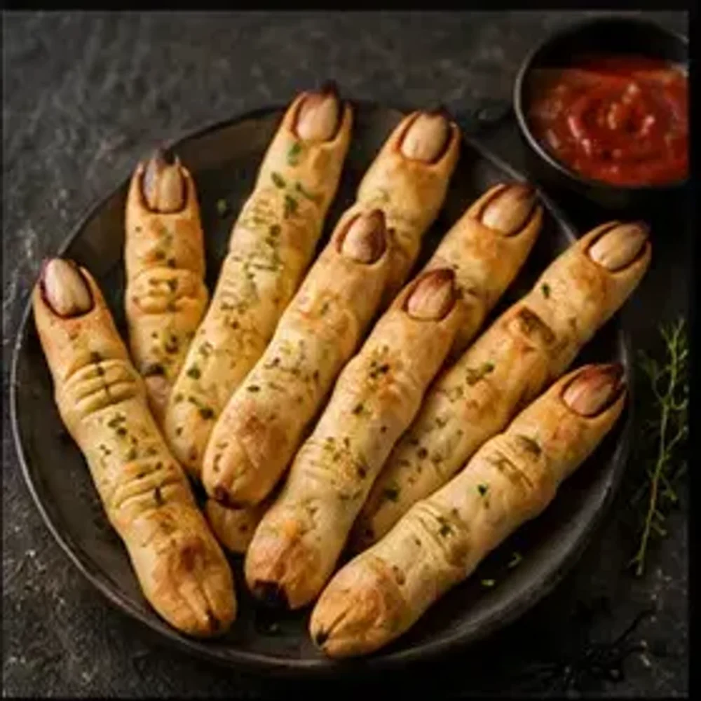 Halloween-Rezept: Hexenfinger aus Blätterteig