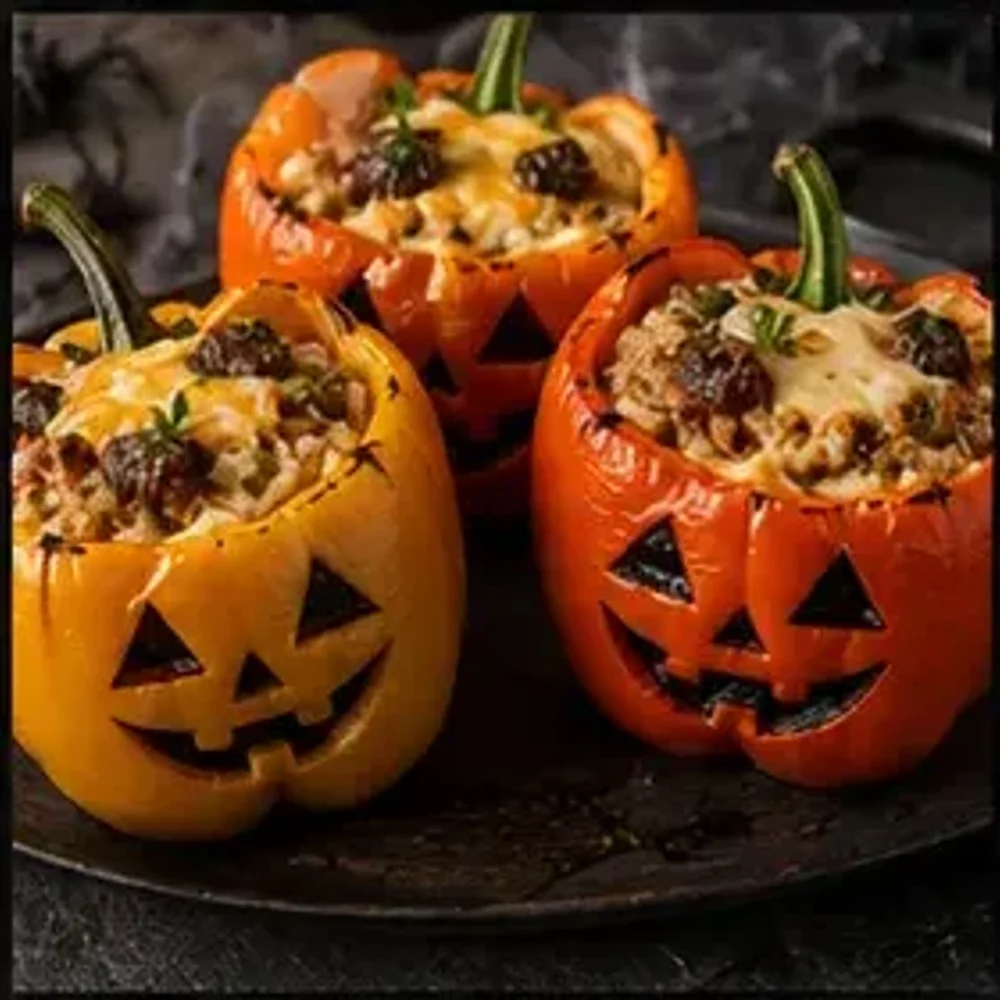 Halloween-Rezept: Paprika-Fratzen