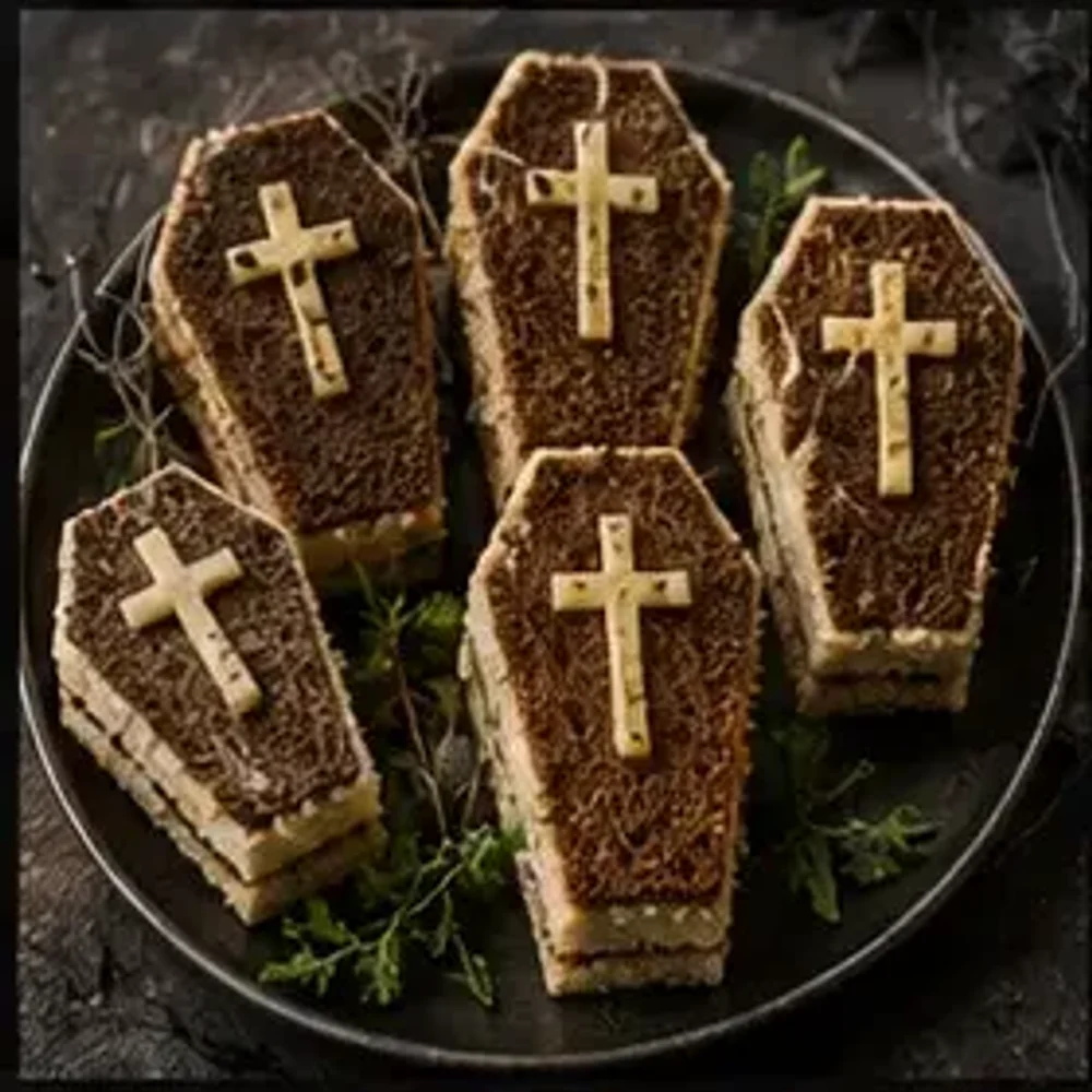 Halloween-Rezept: Sarg-Sandwiches