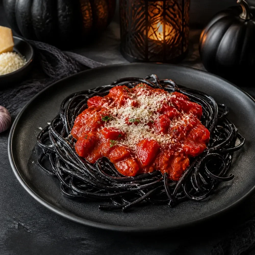 Halloween-Rezept: Schwarze Spaghetti