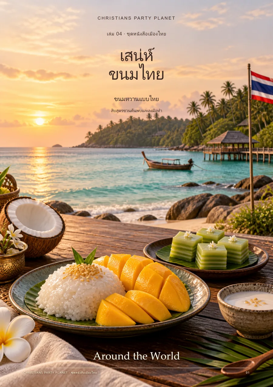 เสน่ห์ขนมไทย – ปกหนังสือฉบับภาษาไทย