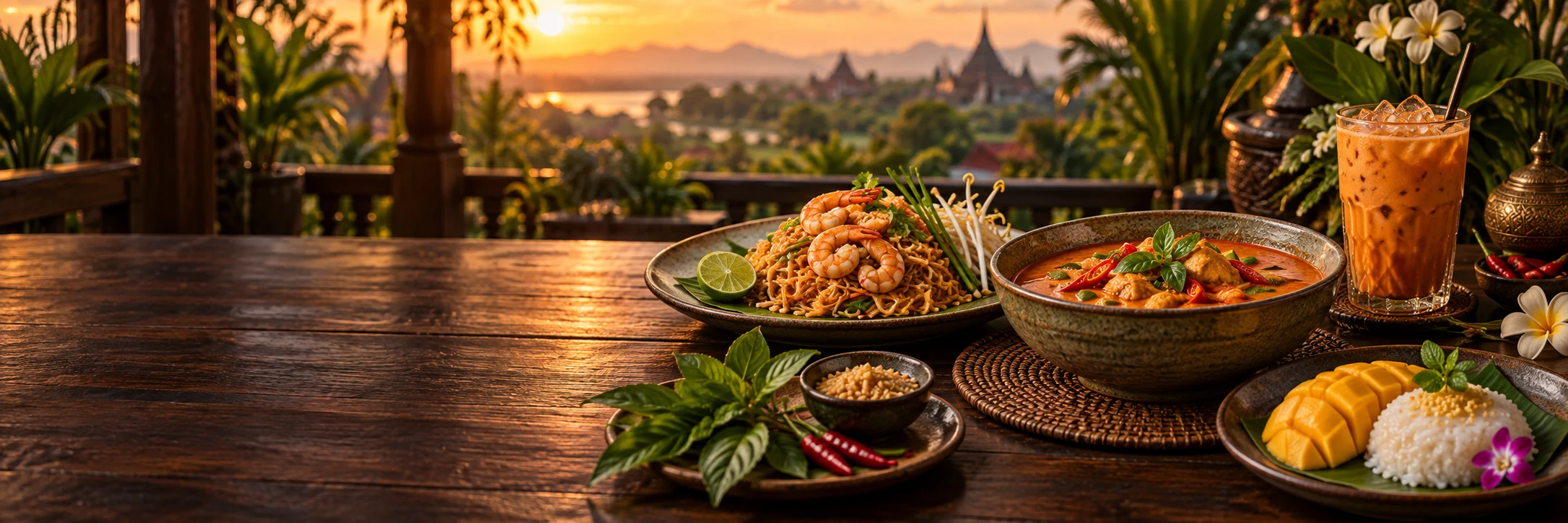 Thailändische Gerichte für einen gemeinsamen Kochabend