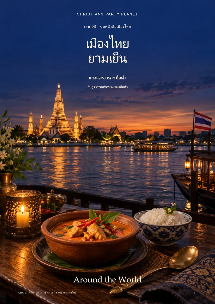 เมืองไทยยามเย็น – ปกหนังสือฉบับภาษาไทย