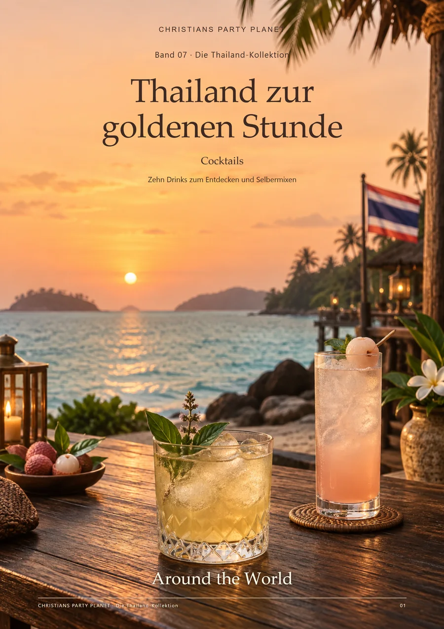 Thailand zur goldenen Stunde – Buchcover, deutsche Ausgabe